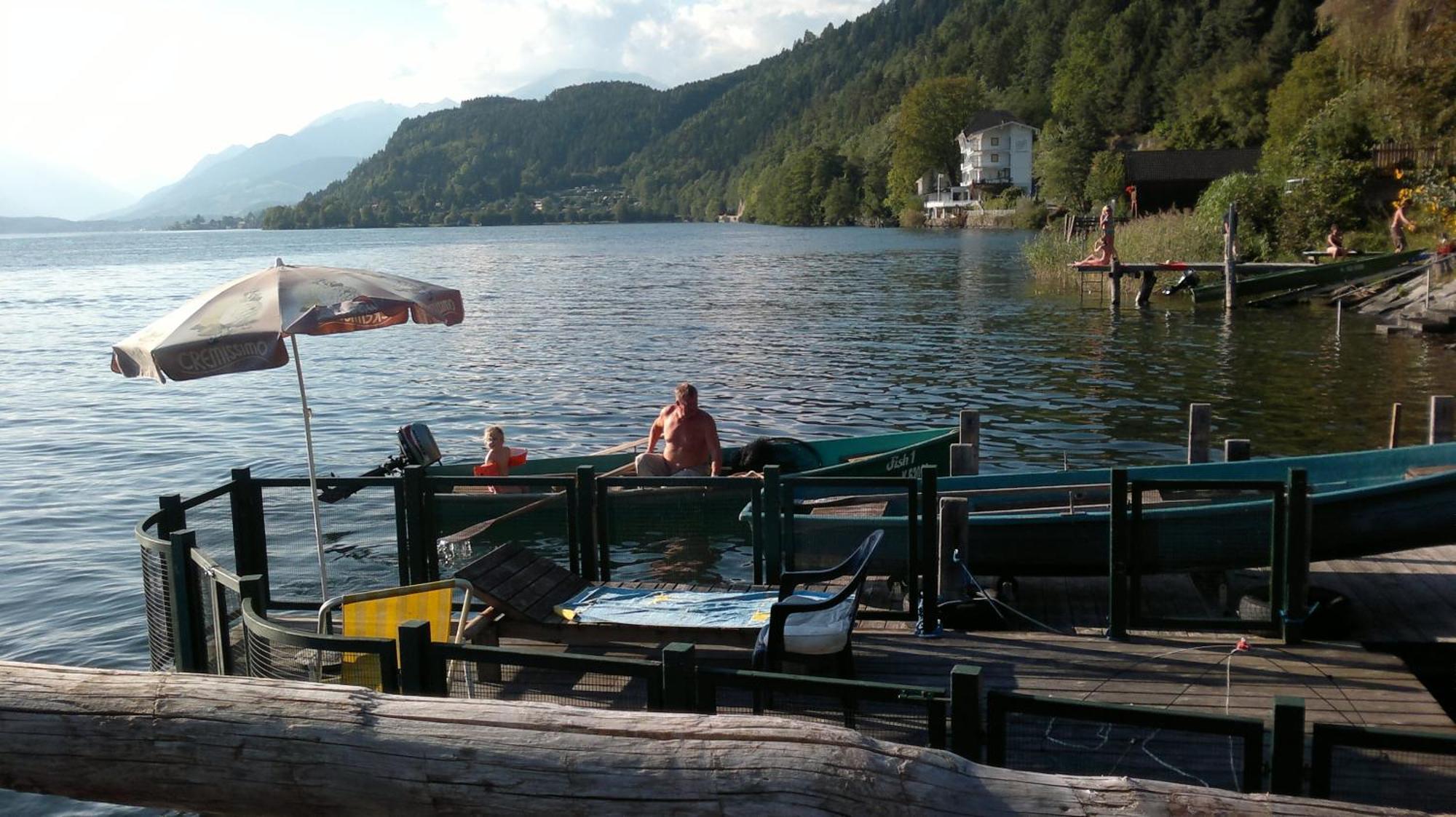 Ferienwohnungen Fischerhaus - Direkt Am See Millstatt Dış mekan fotoğraf