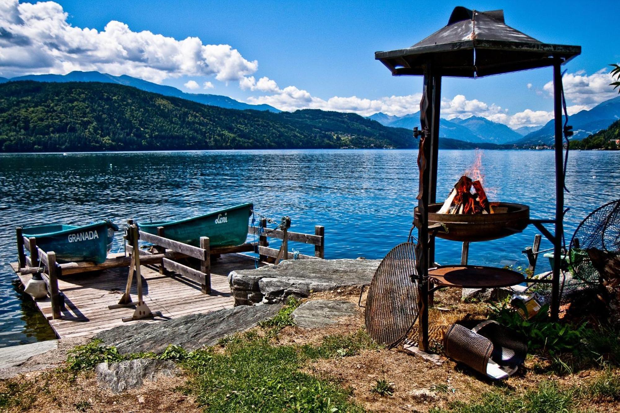 Ferienwohnungen Fischerhaus - Direkt Am See Millstatt Dış mekan fotoğraf